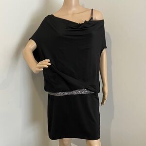 Lisa Dutch NWT Black Off-Shoulder Dress